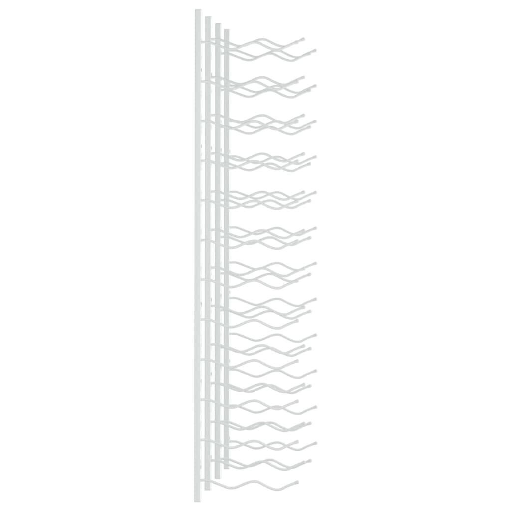 vidaXL Seinälle kiinnitettävä viinipulloteline 24 pullolle 2 kpl rauta hinta ja tiedot | Keittiövälineet | hobbyhall.fi