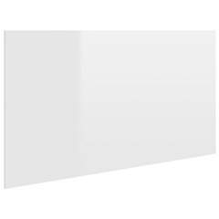 vidaXL Sängynpääty korkeakiilto valkoinen 160x1,5x80 cm tekninen puu hinta ja tiedot | Sängyt | hobbyhall.fi