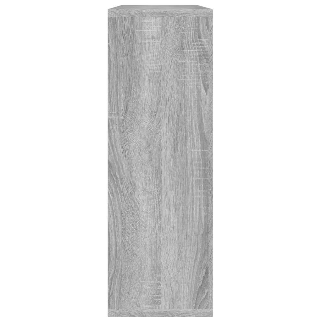 vidaXL Seinähylly harmaa Sonoma 104x20x58,5 cm tekninen puu hinta ja tiedot | Hyllyt | hobbyhall.fi