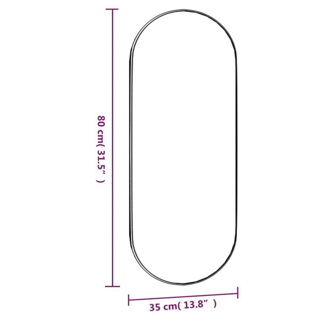 vidaXL Seinäpeili 35x80 cm ovaali hinta ja tiedot | Peilit | hobbyhall.fi