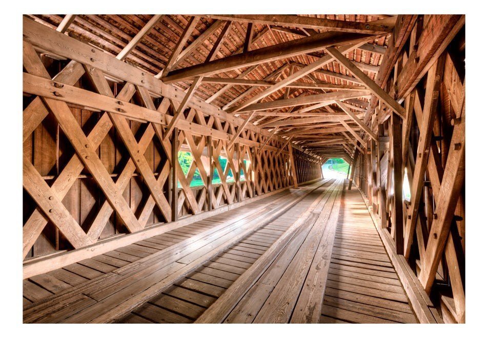 Valokuvatapetti - Wooden Bridge 250x175 cm hinta ja tiedot | Valokuvatapetit | hobbyhall.fi
