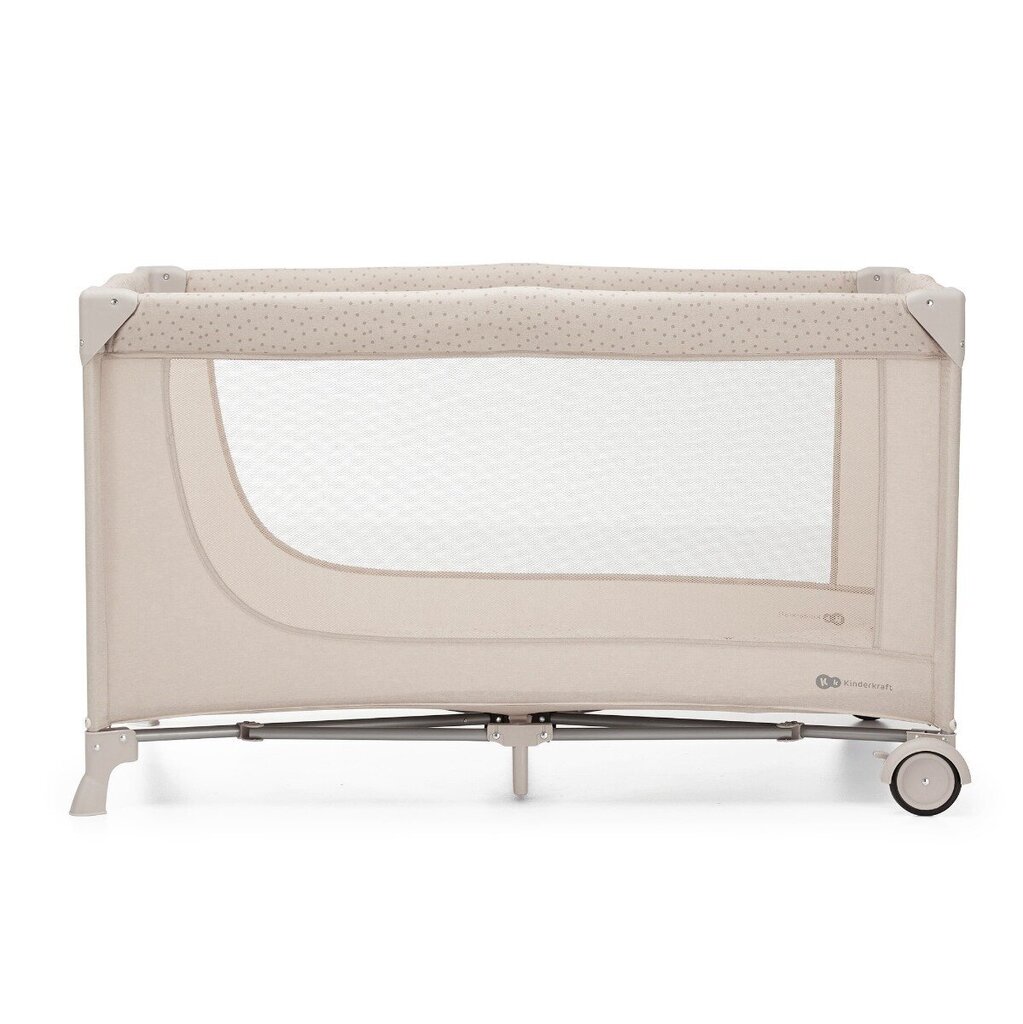 Maniežas Kinderkraft Joy 2 Travel Cot, Beige hinta ja tiedot | Matkasängyt | hobbyhall.fi