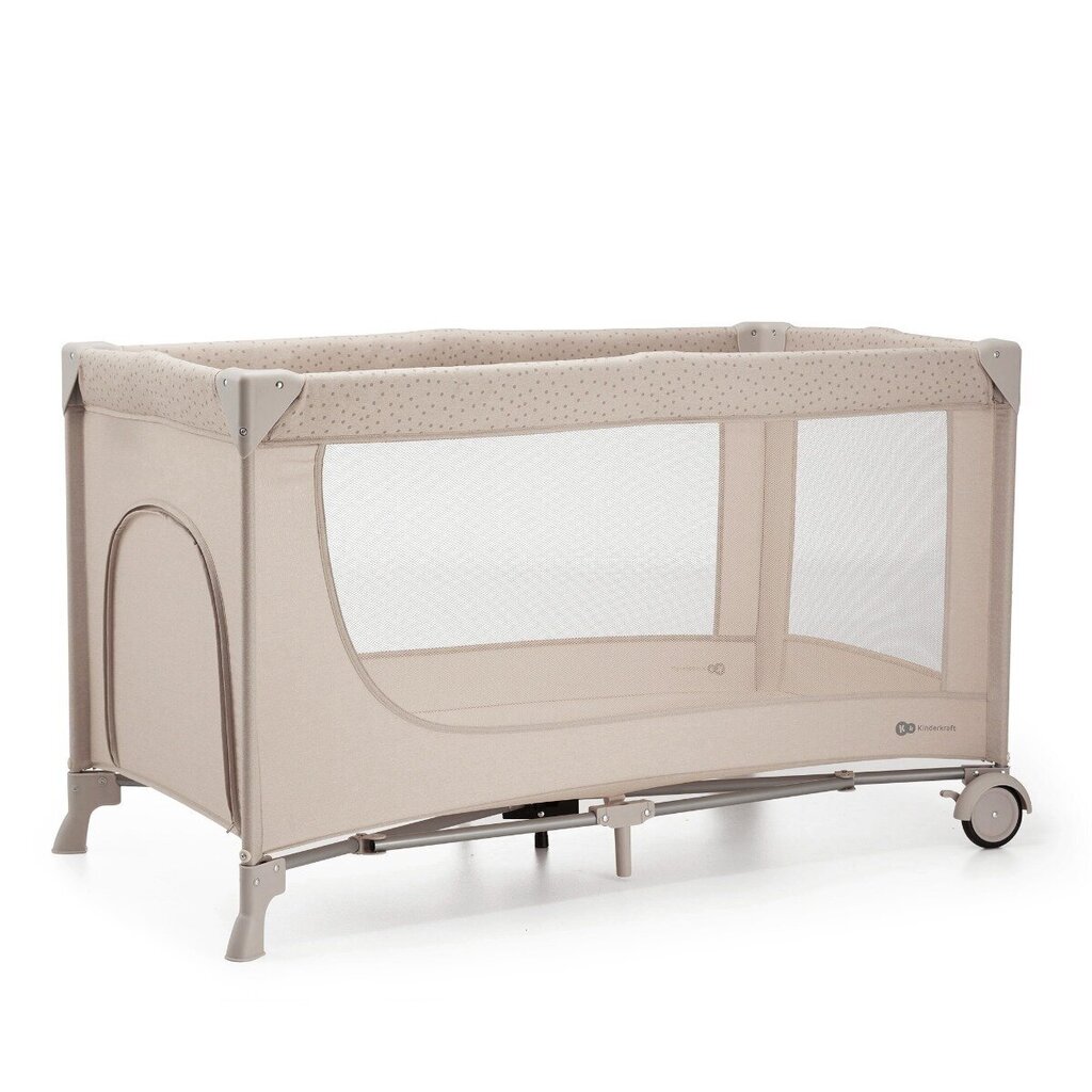 Maniežas Kinderkraft Joy 2 Travel Cot, Beige hinta ja tiedot | Matkasängyt | hobbyhall.fi