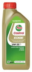 Castrol Edge V 0W-20 synteettinen moottoriöljy, 1 l hinta ja tiedot | Moottoriöljyt | hobbyhall.fi