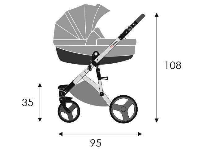 Yleisvaunut Lonex Cosmo 2in1, cos 10 hinta ja tiedot | Vaunut ja rattaat | hobbyhall.fi