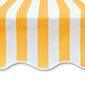 vidaXL Markiisi-/aurinkovarjo auringonkukan keltainen/valkoinen 4x3 m hinta ja tiedot | Aurinkovarjot ja markiisit | hobbyhall.fi