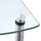 vidaXL 3-kerroksinen hylly läpinäkyvä 30x30x67 cm karkaistu lasi hinta ja tiedot | Hyllyt | hobbyhall.fi