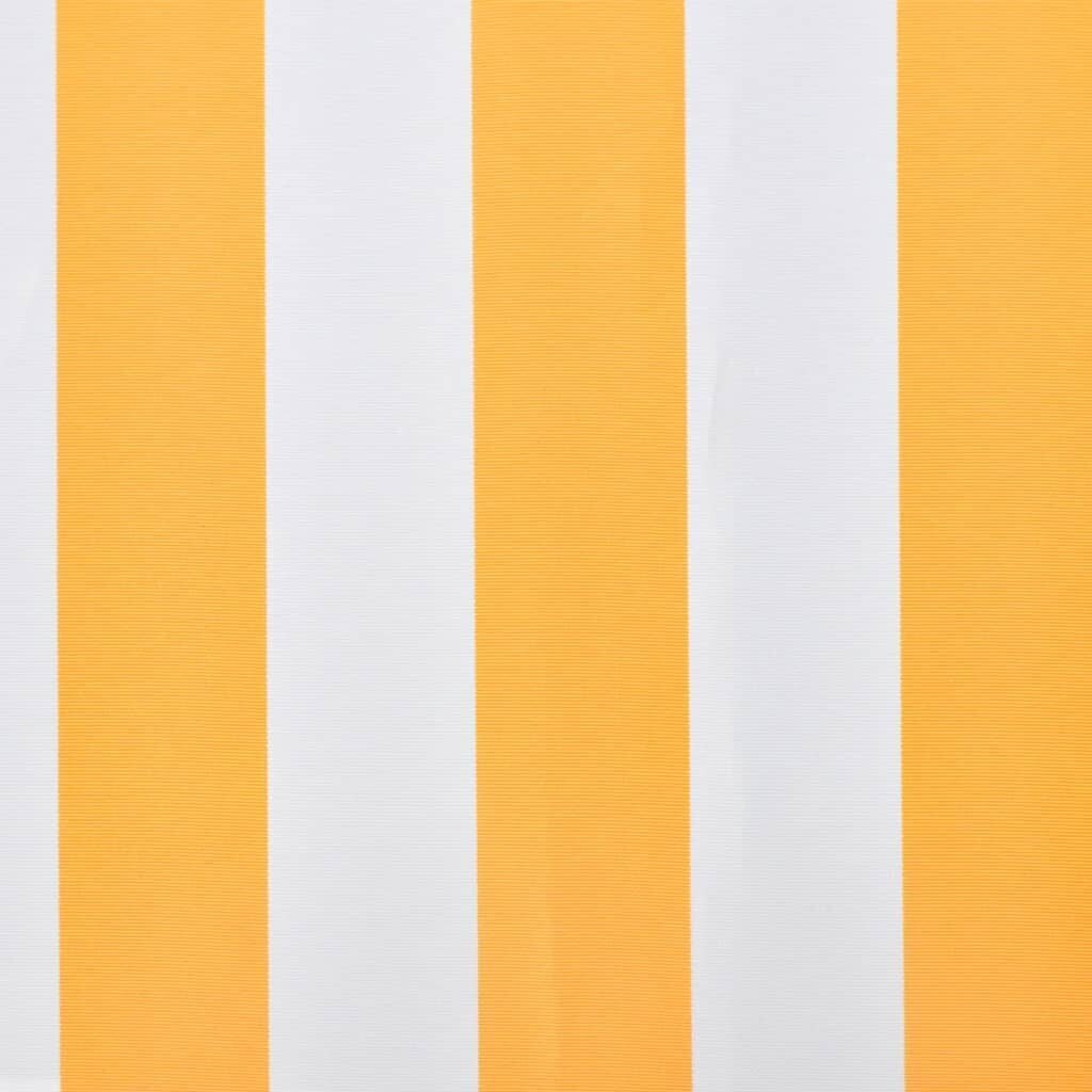 vidaXL Markiisikangas oranssi ja valkoinen 350x250 cm hinta ja tiedot | Aurinkovarjot ja markiisit | hobbyhall.fi