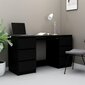 vidaXL Kirjoituspöytä musta 140x50x77 cm lastulevy hinta ja tiedot | Tietokonepöydät ja työpöydät | hobbyhall.fi