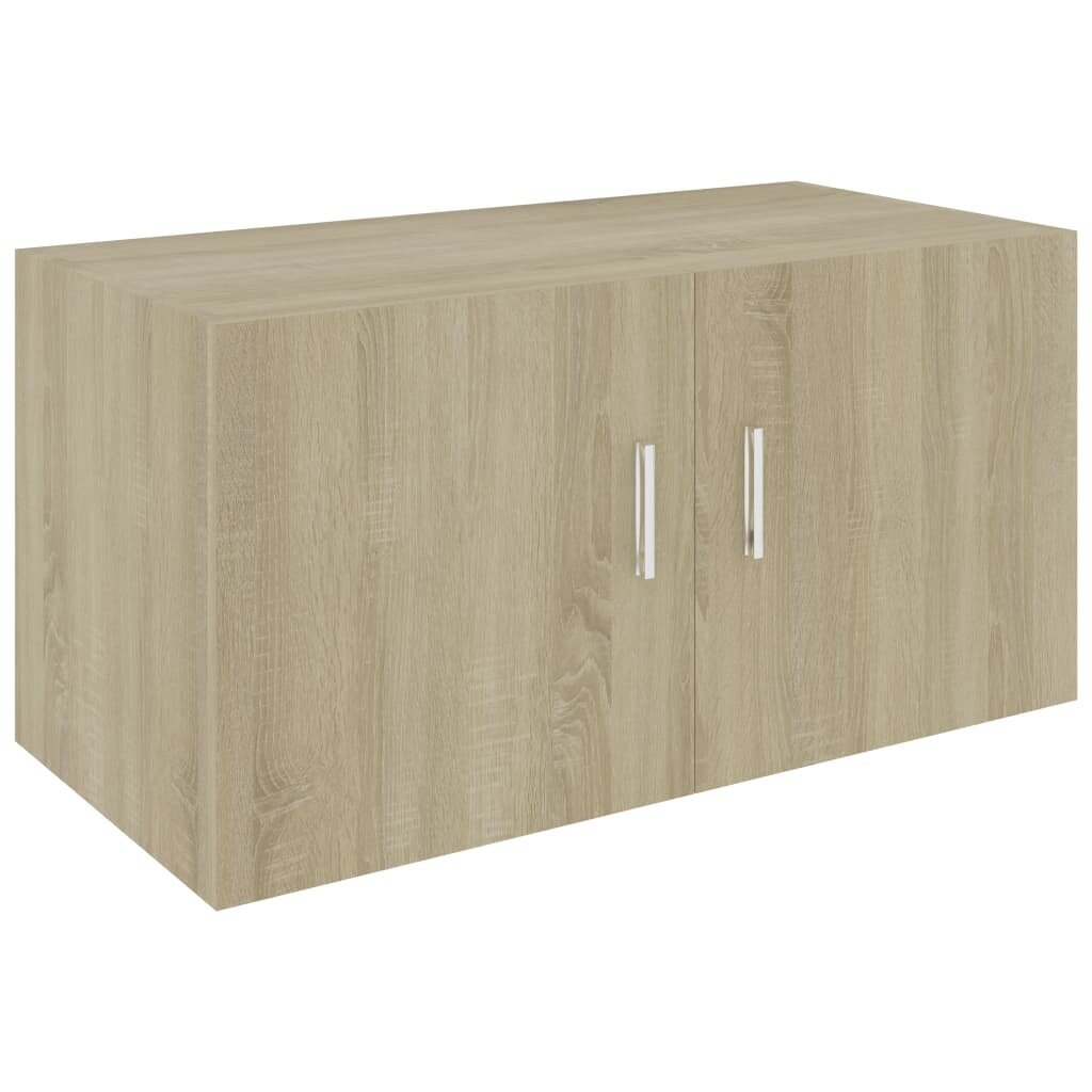 vidaXL Seinäkaappi Sonoma tammi 80x39x40 cm lastulevy hinta ja tiedot | Hyllyt | hobbyhall.fi