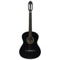 vidaXL 12-osainen klassinen kitara aloittelijan sarja musta 4/4 39" hinta ja tiedot | Kitarat | hobbyhall.fi