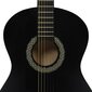 vidaXL 12-osainen klassinen kitara aloittelijan sarja musta 4/4 39" hinta ja tiedot | Kitarat | hobbyhall.fi