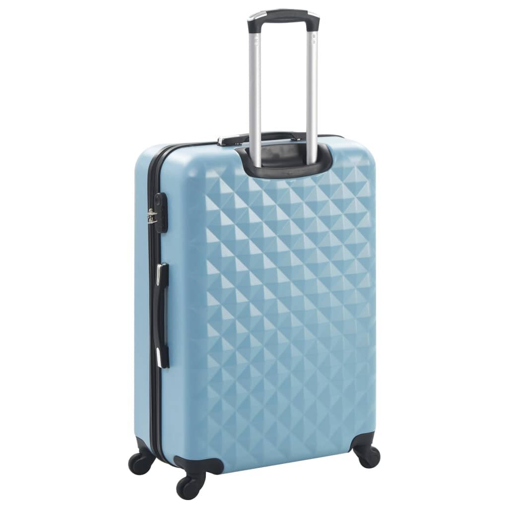 vidaXL Kovapintainen matkalaukkusarja 3 kpl sininen ABS hinta ja tiedot | Matkalaukut ja -kassit | hobbyhall.fi