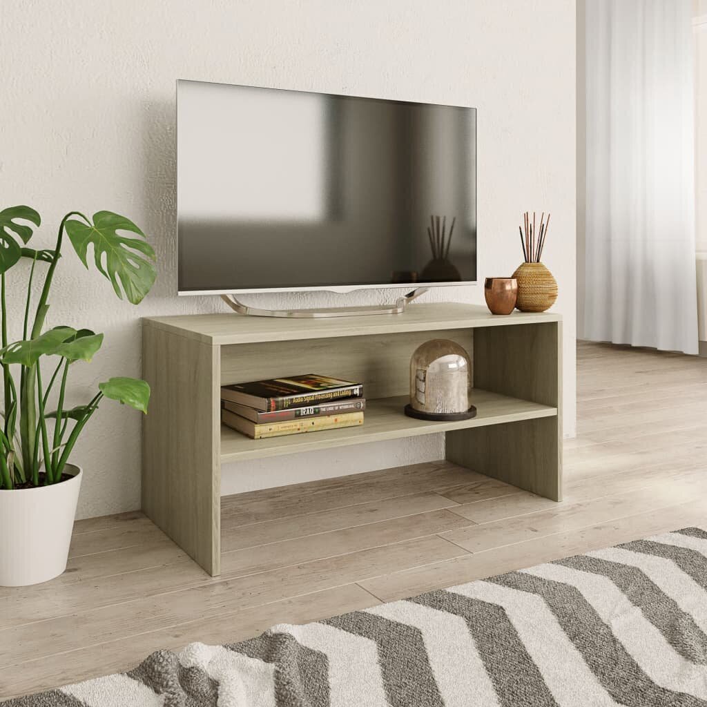 vidaXL TV-taso Sonoma tammi 80x40x40 cm lastulevy hinta ja tiedot | TV-tasot | hobbyhall.fi