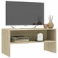 vidaXL TV-taso Sonoma tammi 80x40x40 cm lastulevy hinta ja tiedot | TV-tasot | hobbyhall.fi