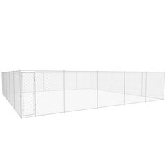 vidaXL Koiran ulkohäkki galvanoitu teräs 950x950x185 cm hinta ja tiedot | Pedit ja pesät | hobbyhall.fi