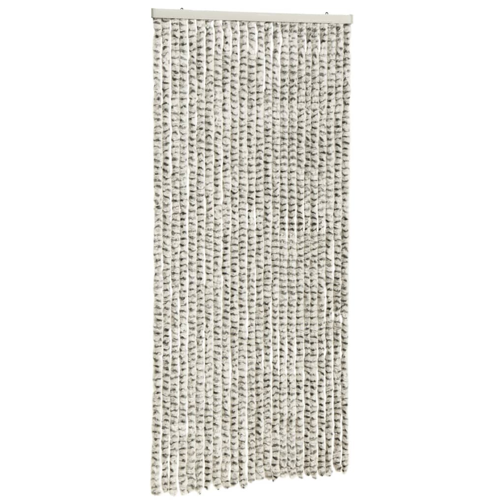 vidaXL Hyönteisverho vaalean- ja tummanharmaa 100x220 cm Chenille hinta ja tiedot | Hyttysverkot | hobbyhall.fi