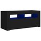 vidaXL TV-taso LED-valoilla musta 90x35x40 cm hinta ja tiedot | TV-tasot | hobbyhall.fi