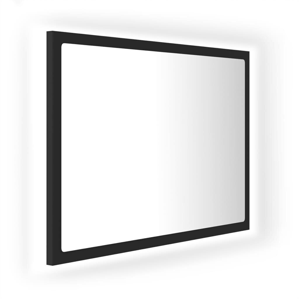 vidaXL LED-kylpyhuonepeili harmaa 60x8,5x37 cm akryyli hinta ja tiedot | Kylpyhuonepeilit | hobbyhall.fi