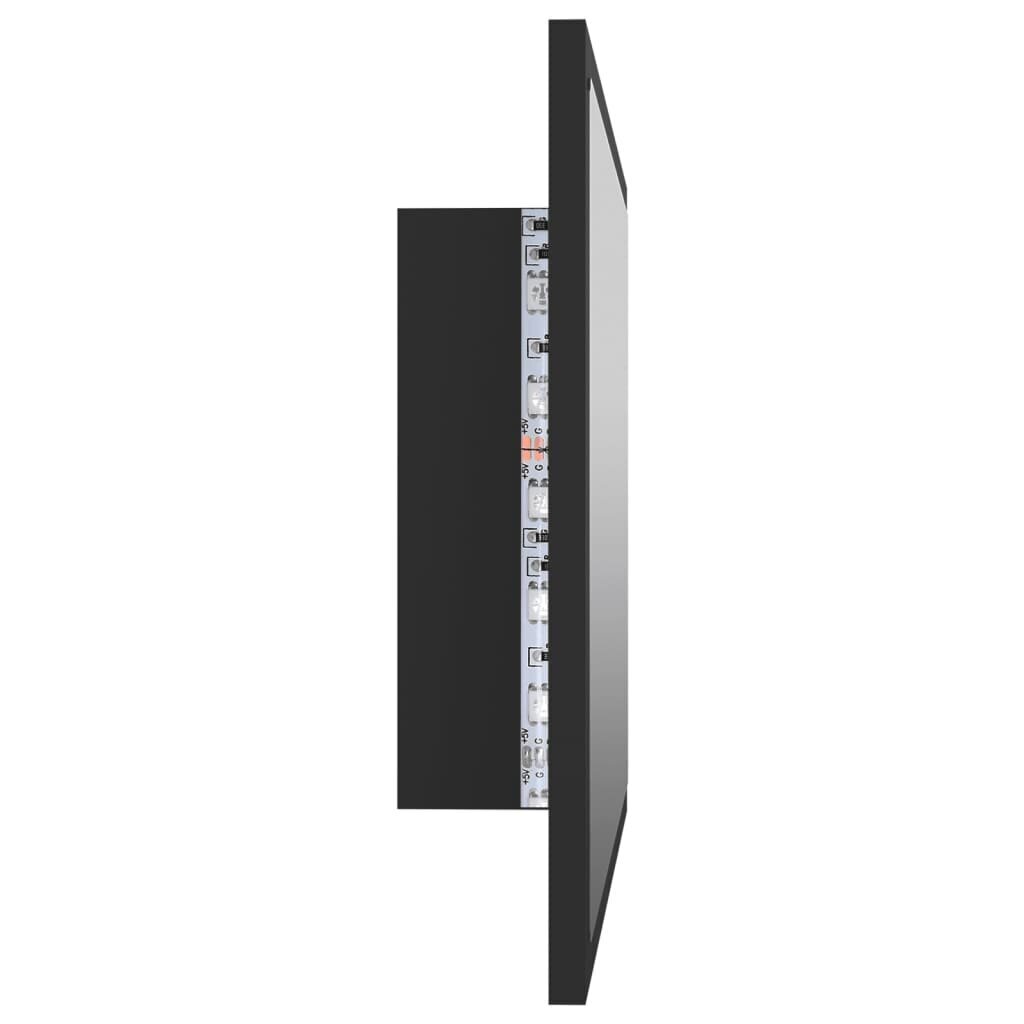 vidaXL LED-kylpyhuonepeili harmaa 60x8,5x37 cm akryyli hinta ja tiedot | Kylpyhuonepeilit | hobbyhall.fi