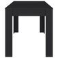 vidaXL Ruokapöytä musta 140x74,5x76 cm lastulevy hinta ja tiedot | Ruokapöydät | hobbyhall.fi