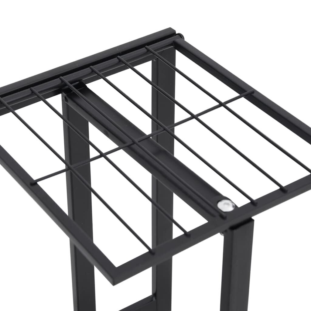vidaXL 5-kerroksinen kukkateline 43x22x98 cm musta metalli hinta ja tiedot | Kukkatelineet ja kukkapöydät | hobbyhall.fi
