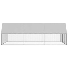 vidaXL Ulkotilan kanahäkki 3x6x2 m galvanoitu teräs hinta ja tiedot | Kuljetushäkit ja kuljetuslaatikot | hobbyhall.fi