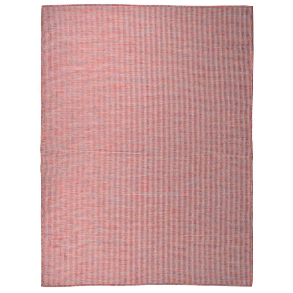 vidaXL Ulkomatto Flatweave 120x170 cm punainen hinta ja tiedot | Isot matot | hobbyhall.fi