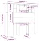 vidaXL Sängynpääty säilytystilalla betoninharmaa 120x18,5x102,5 cm hinta ja tiedot | Sängyt | hobbyhall.fi