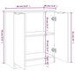 vidaXL Senkit 2 kpl valkoinen 60x30x70 cm tekninen puu hinta ja tiedot | Olohuoneen kaapit ja lipastot | hobbyhall.fi