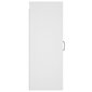vidaXL Riippuva seinäkaappi valkoinen 34,5x34x90 cm tekninen puu hinta ja tiedot | Olohuoneen kaapit ja lipastot | hobbyhall.fi