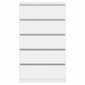 vidaXL Laatikosto korkeakiilto valkoinen 60x36x103 cm tekninen puu hinta ja tiedot | Lipastot | hobbyhall.fi