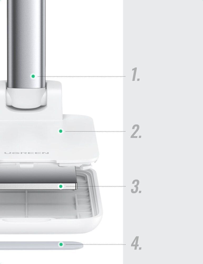 Puhelinteline Ugreen LP373 valkoinen hinta ja tiedot | Puhelintelineet | hobbyhall.fi