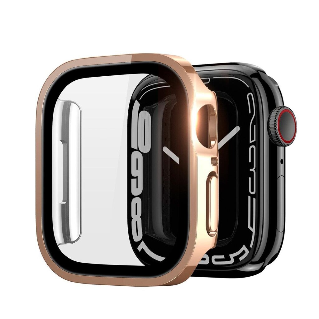 Suojalasi / kotelo Dux Ducis Hamo Apple Watch 44mm vaaleanpunainen hinta ja tiedot | Älykellojen ja aktiivisuusrannekkeiden lisätarvikkeet | hobbyhall.fi
