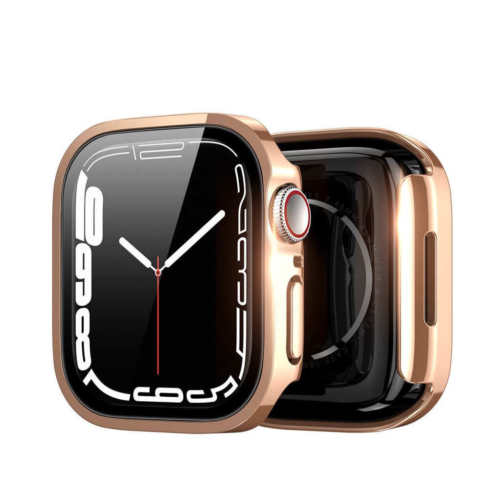 Suojalasi / kotelo Dux Ducis Hamo Apple Watch 45mm vaaleanpunainen hinta ja tiedot | Älykellojen ja aktiivisuusrannekkeiden lisätarvikkeet | hobbyhall.fi