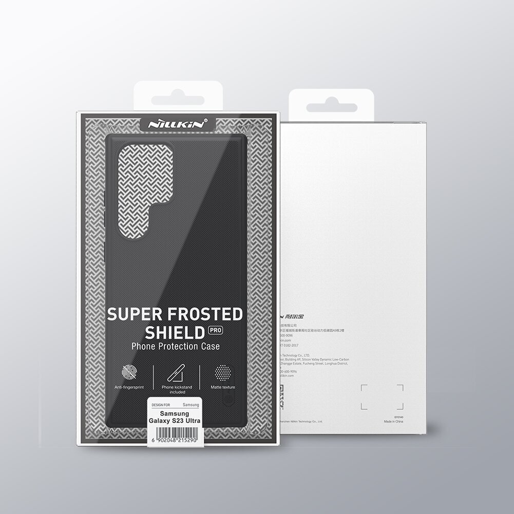 Kotelo Nillkin Super Frosted Shield Pro Samsung S918 S23 Ultra 5G vihreä hinta ja tiedot | Puhelimen kuoret ja kotelot | hobbyhall.fi