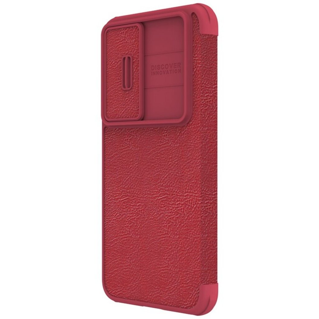 Kotelo Nillkin Qin Pro Leather Samsung S911 S23 5G punainen hinta ja tiedot | Puhelimen kuoret ja kotelot | hobbyhall.fi