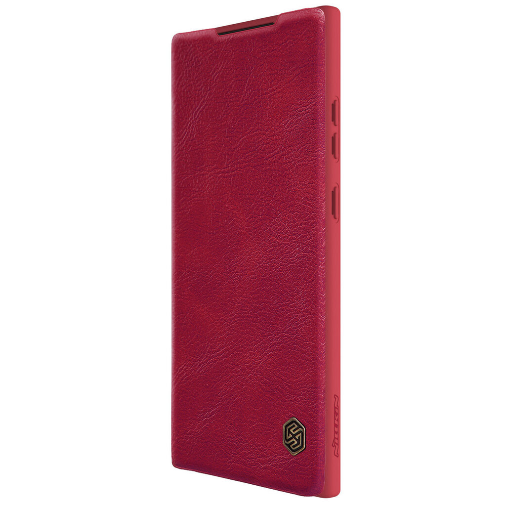 Kotelo Nillkin Qin Pro Leather Samsung S918 S23 Ultra 5G punainen hinta ja tiedot | Puhelimen kuoret ja kotelot | hobbyhall.fi
