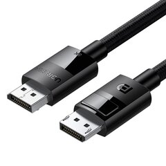 Kaapeli Ugreen DP114 DisplayPort 1.4 to DisplayPort 1.4 1.0 m musta hinta ja tiedot | Kaapelit ja adapterit | hobbyhall.fi