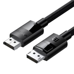 Kaapeli Ugreen DP114 DisplayPort 1.4 to DisplayPort 1.4 1.5m musta hinta ja tiedot | Kaapelit ja adapterit | hobbyhall.fi