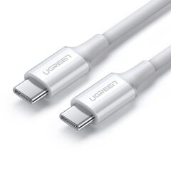 Kaapeli USB Ugreen US300 USB-C to USB-C 5A 100W 1.5m valkoinen hinta ja tiedot | Puhelinkaapelit | hobbyhall.fi