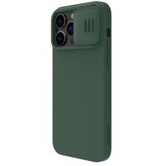 Kotelo Nillkin CamShield Silky Magnetic Silicone Apple iPhone 14 Pro Max tummanvihreä hinta ja tiedot | Puhelimen kuoret ja kotelot | hobbyhall.fi