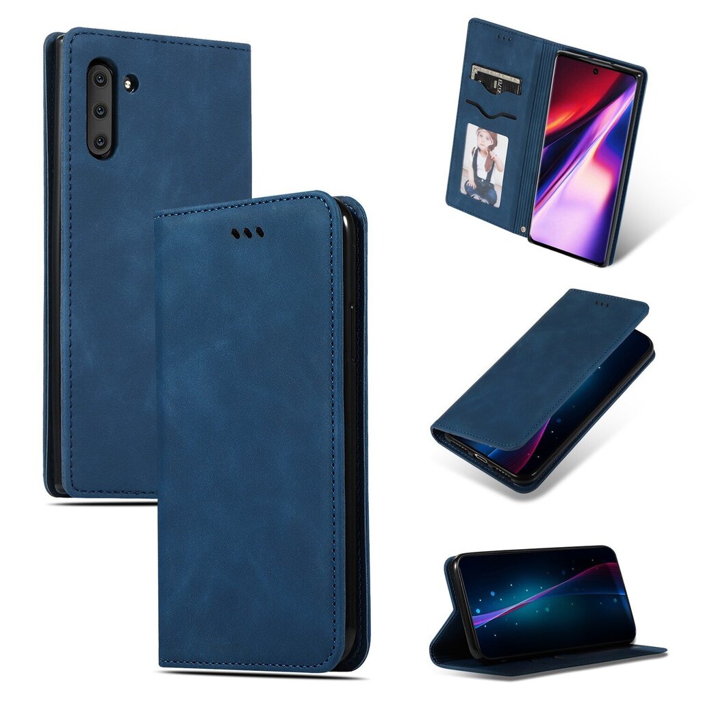 Kotelo Business Style Xiaomi RedMi 12/RedMi Note 12R/Poco M6 Pro tummansininen hinta ja tiedot | Puhelimen kuoret ja kotelot | hobbyhall.fi