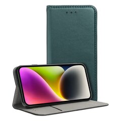 Kotelo Smart Magnetic Xiaomi RedMi 12/RedMi Note 12R/Poco M6 Pro 5G tummanvihreä hinta ja tiedot | Puhelimen kuoret ja kotelot | hobbyhall.fi