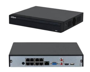 Net-videonauhuri 8ch 8poe/nvr2108hs-8p-4ks3, Dahua hinta ja tiedot | Valvontakamerat | hobbyhall.fi