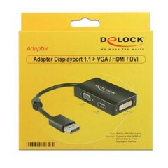 Delock Adapter Displayport 1.1 hinta ja tiedot | Adapterit | hobbyhall.fi
