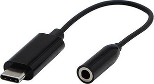 Adapter USB USB-C - Jack 3.5mm Czarny hinta ja tiedot | Adapterit | hobbyhall.fi