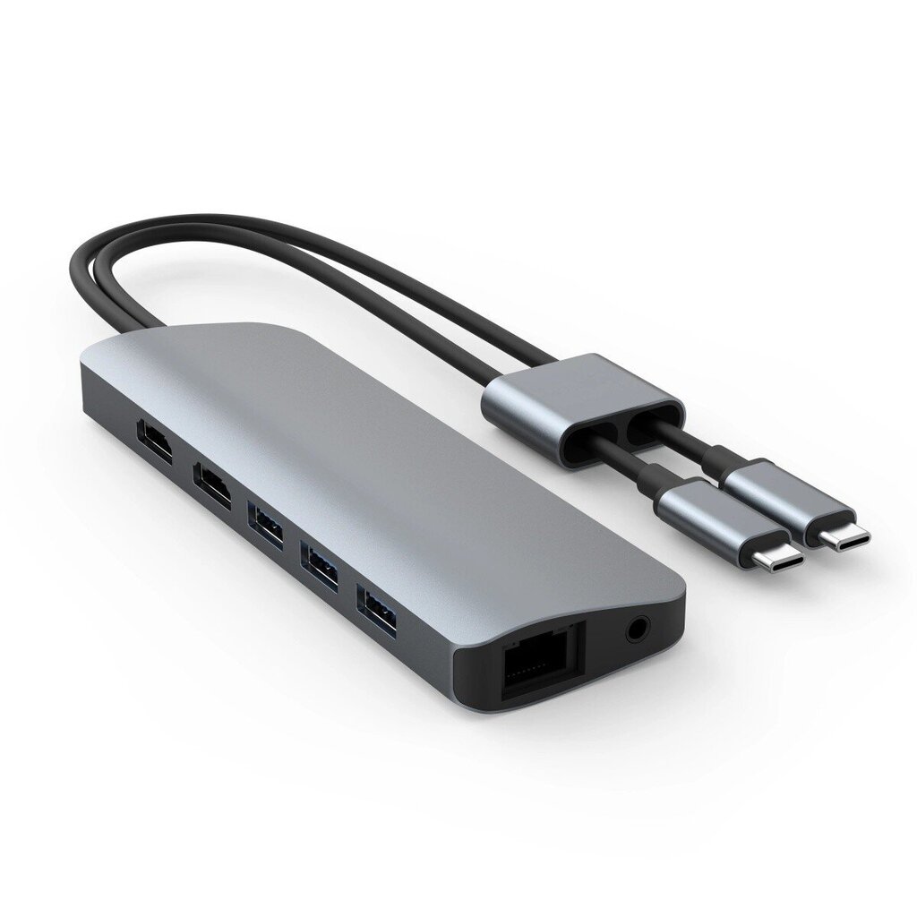 HyperDrive Hyper VIPER 10-in-2 HUB 2xHDMI / USB-CA / GE / SD / AJ hinta ja tiedot | Adapterit | hobbyhall.fi