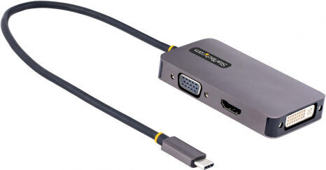 Startech 118-USBC-HDMI-VGADVI hinta ja tiedot | Adapterit | hobbyhall.fi