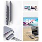 Baseus Metal Gleam HUB USB Type C HDMI / DP / USB Type C / minijack 3.5mm / RJ45 / SD (WKWG020213) hinta ja tiedot | Adapterit | hobbyhall.fi